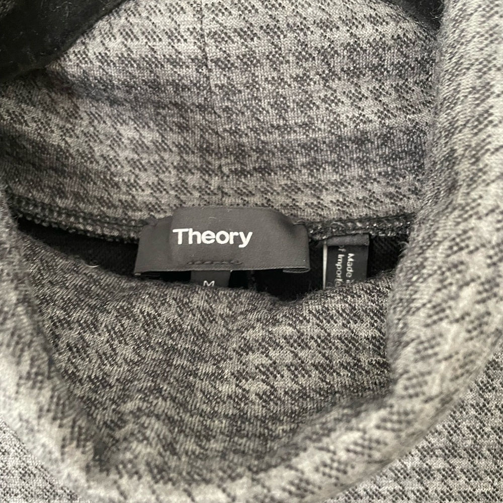 Theory Gray Long Sleeve Dress